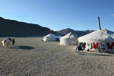 Mongolian yurt clipart