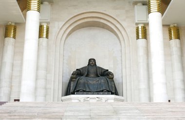 Statue of Genghis Khan clipart