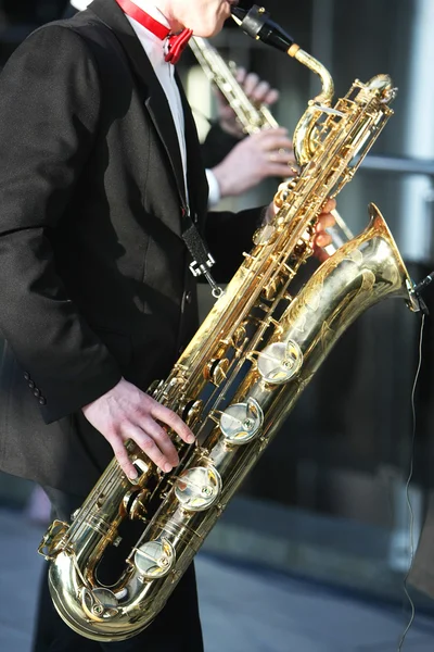 Saxophon — Stockfoto