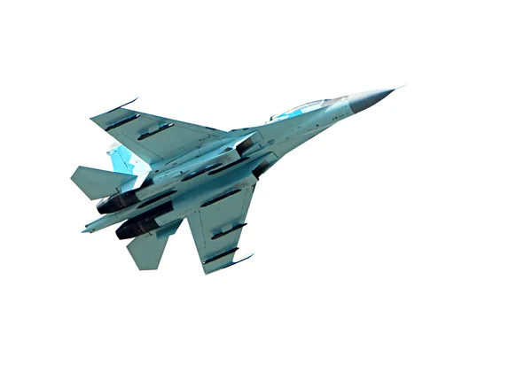Реактивный истребитель Су-27 — стоковое фото