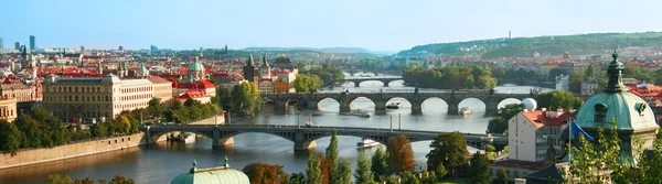 Praha při západu slunce — Stock fotografie
