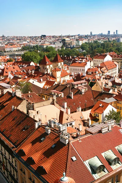 プラハの屋根の上 — ストック写真