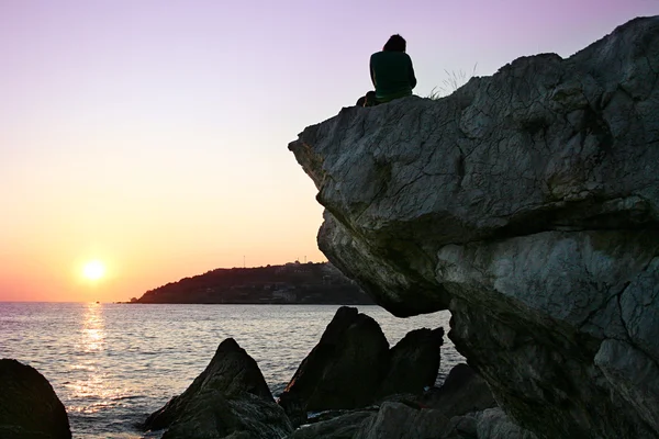 Solnedgång i Krim — Stockfoto