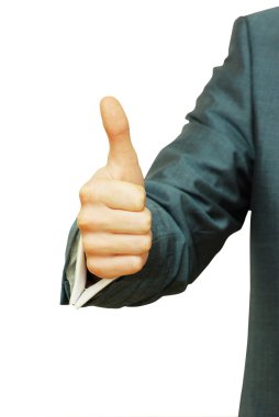 business man with thumb down  clipart