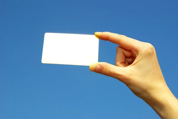 Blank card — Stock Photo, Image