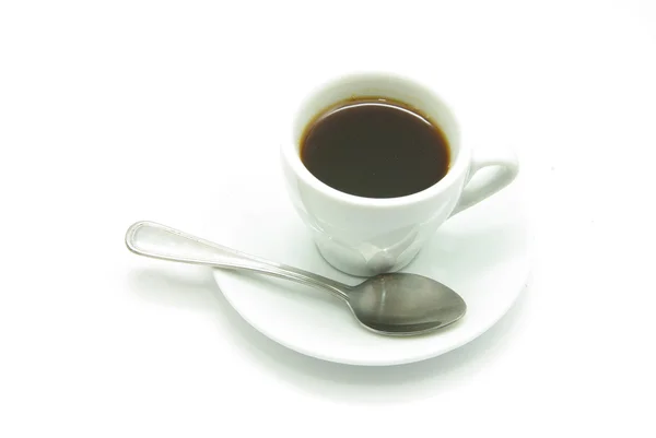 Vit kaffekopp — Stockfoto
