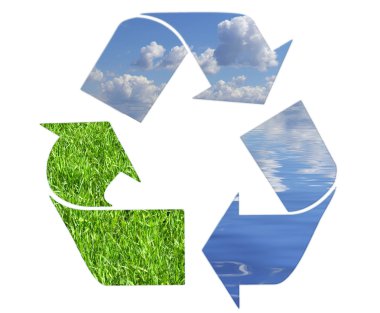 Recycling symbol clipart