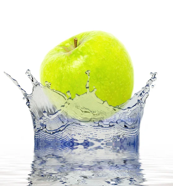 Manzanas en agua — Foto de Stock