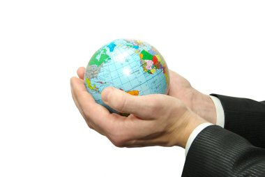 World in hands clipart