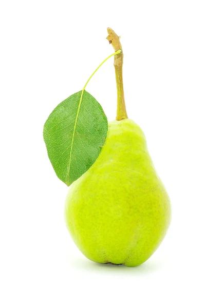 Päron med blad — Stockfoto