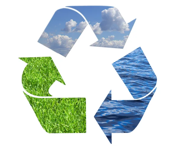 Recycling symbool — Stockfoto