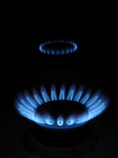 Φλόγες του φυσικού αερίου — Φωτογραφία Αρχείου