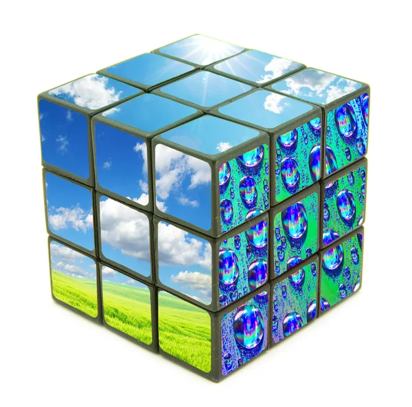 Natuur kubus — Stockfoto