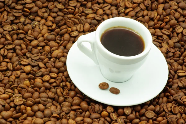 Beker met koffie — Stockfoto