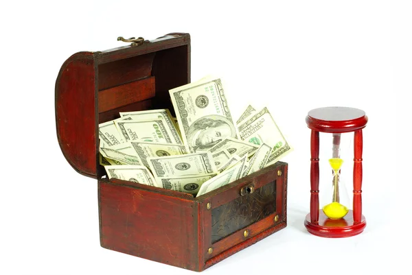 Box with money — Stock Photo, Image