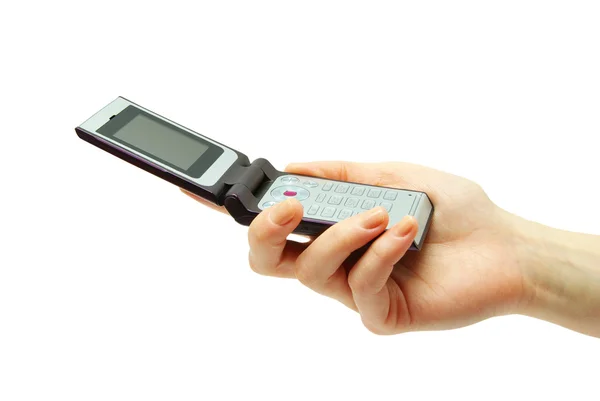 手机在手mobilní telefony v rukou — Stock fotografie