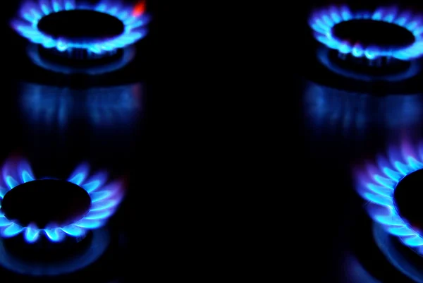 Vlammen van gas — Stockfoto