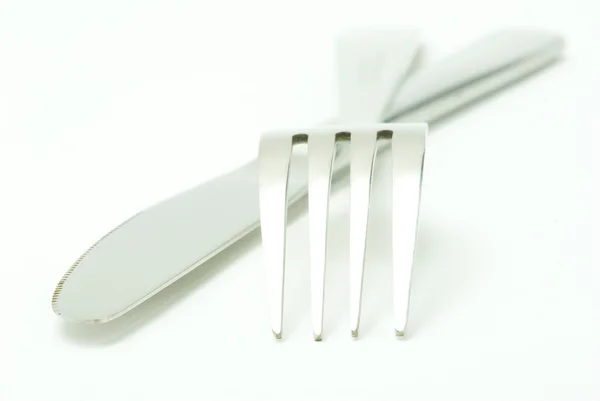 Forchetta con cucchiaio — Foto Stock
