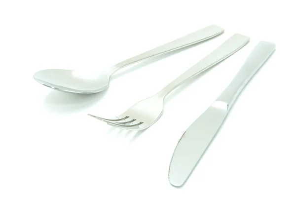 Cuchara de tenedor y cuchillo —  Fotos de Stock