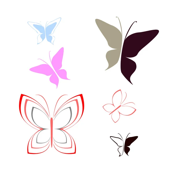 Butterfly - mariposa — Stock vektor