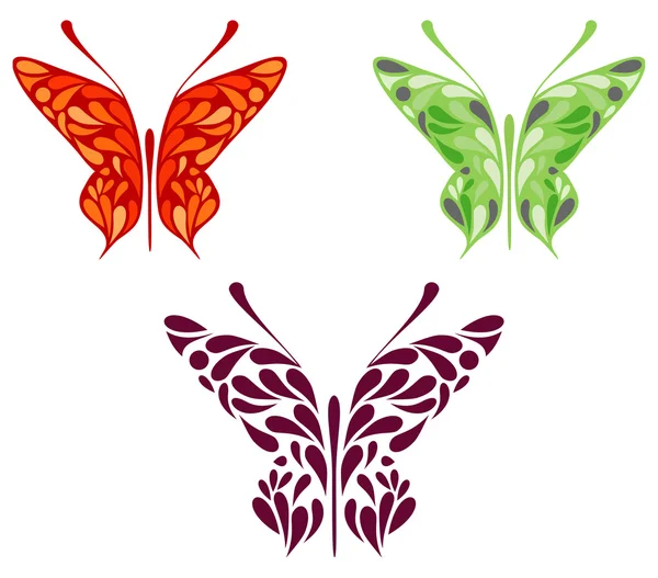 Mariposas — Vector de stock