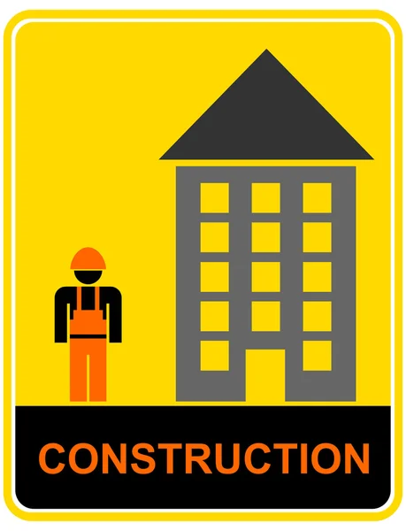 Budownictwo - znak — Wektor stockowy
