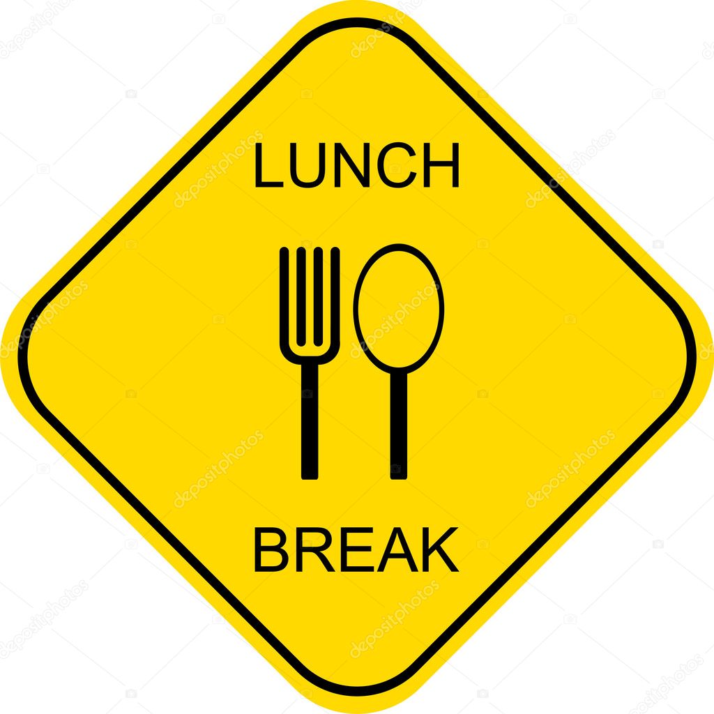 lunch-break-sign-stock-vector-image-by-jazzia-1021376