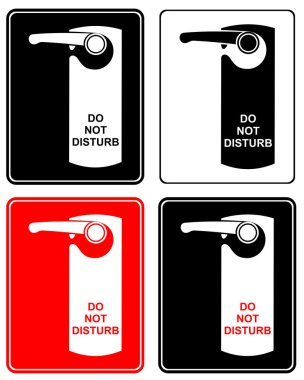 Do not disturb - sign clipart
