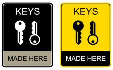 Keys made here - sign clipart