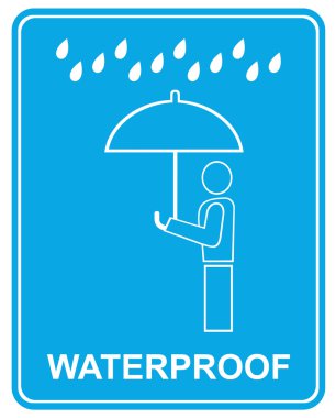 Waterproof - sign clipart