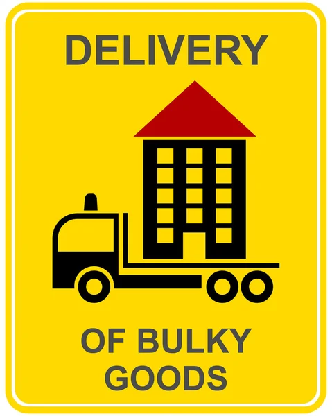 stock vector Delivery of bulky goods