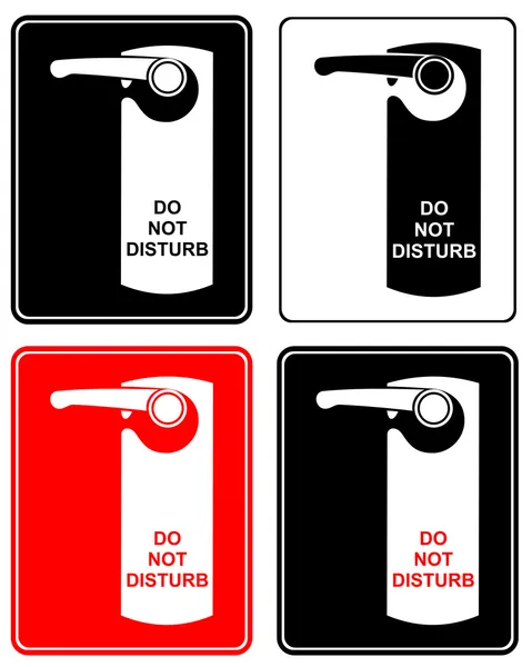 Ne pas déranger - signe — Image vectorielle