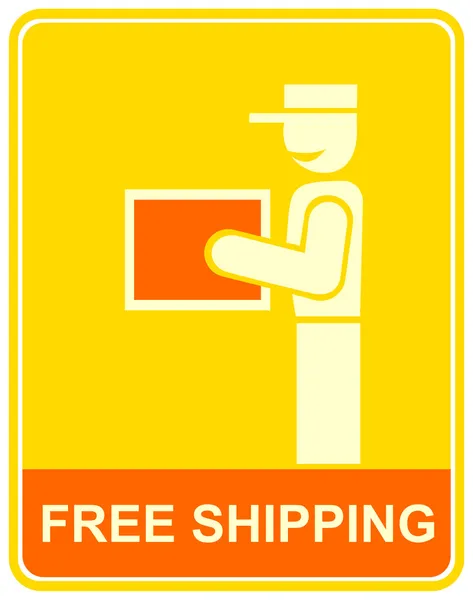 Free delivery - sign, icon — Stock Vector