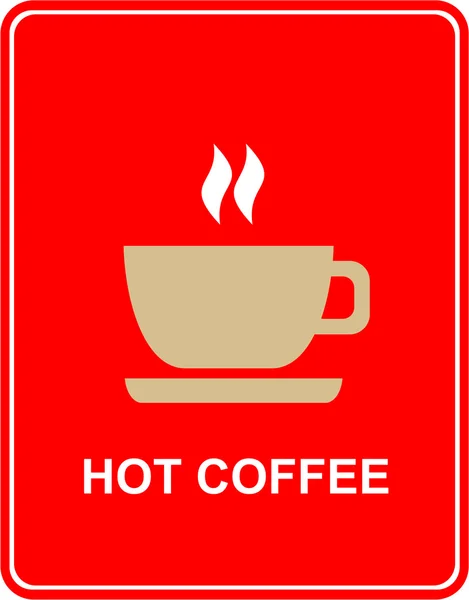Taza de café - icono — Vector de stock