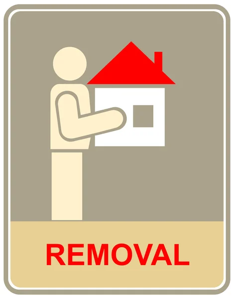 Removal - sign — Stock Vector