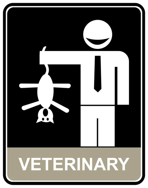 Veterinary - sign — Stock Vector