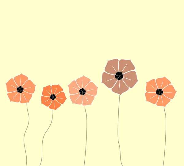 Bakgrund med blommor — Stock vektor