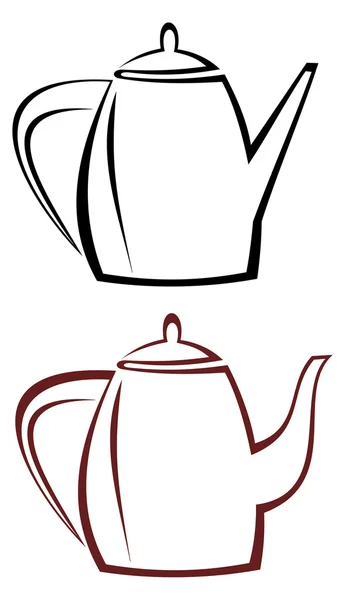 Чайник, чайник — стоковый вектор
