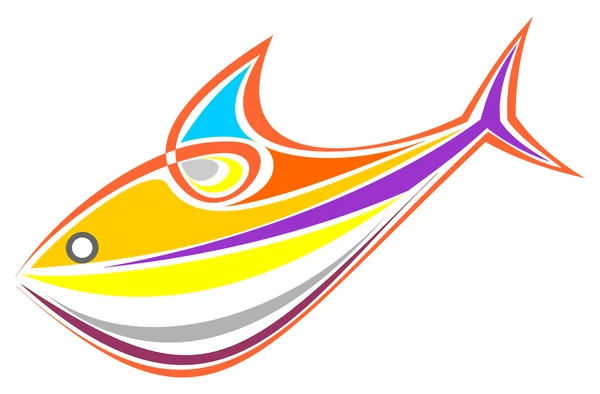 Pesci d'acquario colorati — Vettoriale Stock