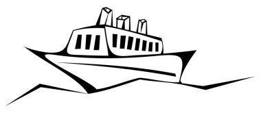 Ocean liner clipart