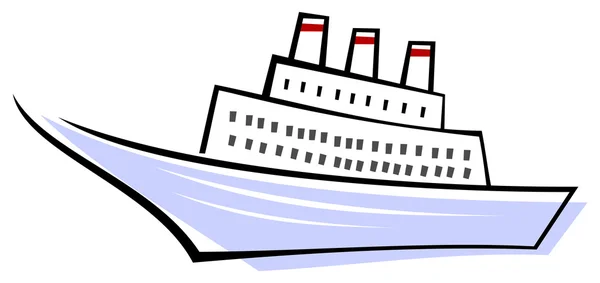Ozeandampfer - Schiff — Stockvektor