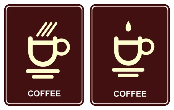 Kaffeetasse - Café-Symbol — Stockvektor