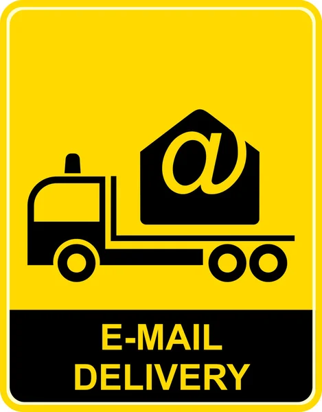 Mail delivery - vector icon — Stock Vector