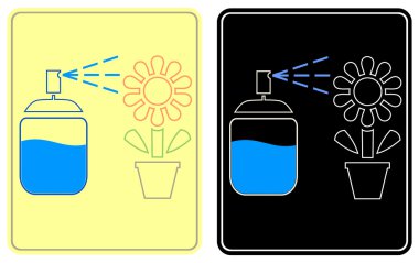 Watering - vector sign clipart