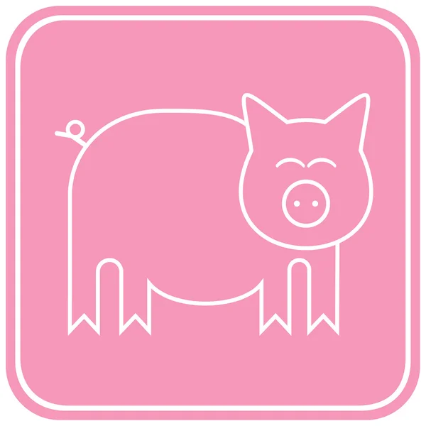 Świnia — Wektor stockowy