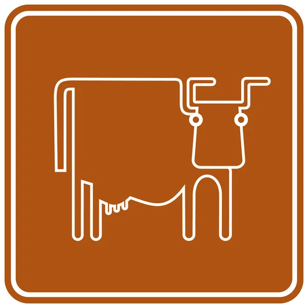 Mucca — Vettoriale Stock