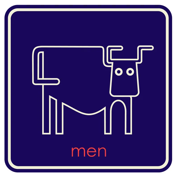 WC - wektor znak, symbol — Wektor stockowy