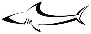 Shark - tattoo clipart