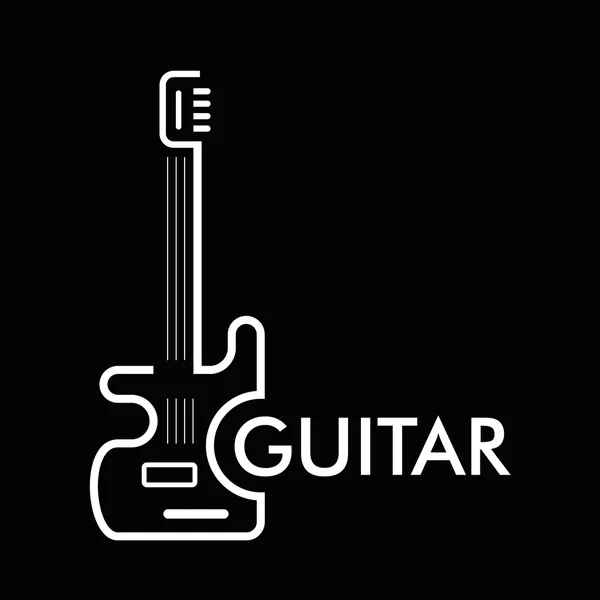 Guitare, basse . — Image vectorielle