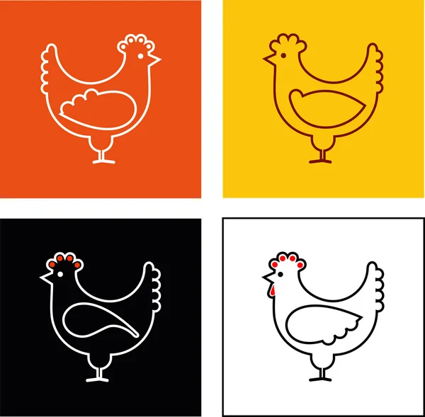 Kuře — Stockový vektor